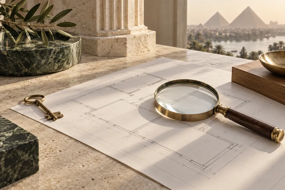 Illustrative property plan inspection
